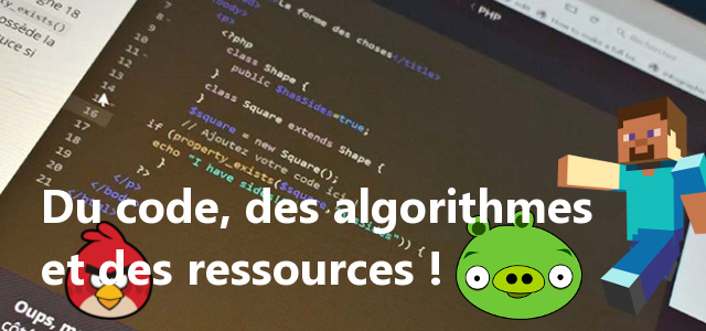 bannière article du codes, des algorithmes et des ressources